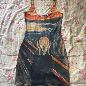 Blackmilk the scream bodycon dress Edvard Munch art S